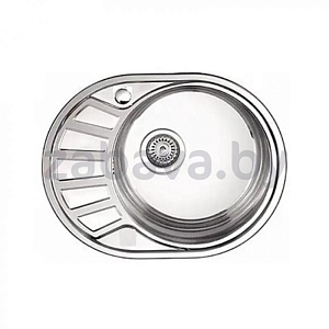 Кухонная мойка врезная, на столешницу Ledeme L85745–6R/L, 45×57 см, стальной