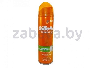 Пена для бритья Gillette Fusion, для чувствительной кожи, 250 мл