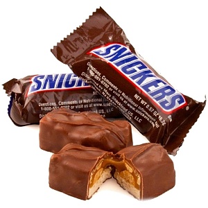 Конфеты Snickers, жареный арахис, 1 кг