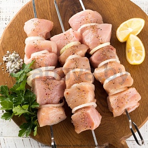 Шашлык из филе курицы в маринаде, охл., п/ф, 1 кг