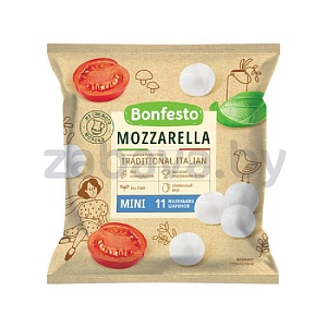 Сыр мягкий Bonfesto Mozzarella Mini, 11 шариков, 45%, 100 г