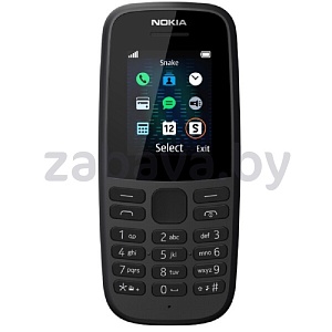 Телефон Nokia 105 SS черный (TA-1203)