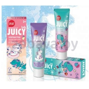 Зубная паста со фтором детск. Splat Juicy Lab, 55 мл, в ассорт.