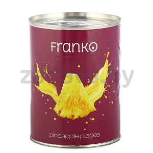 Ананасы Franko, кусочки в сиропе, 565 г