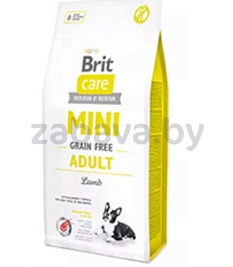 Сухой корм Brit для собак мини-пород с ягненком, 1 кг, развес
