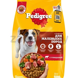 Корм для собак Pedigree, говядина, 500 г