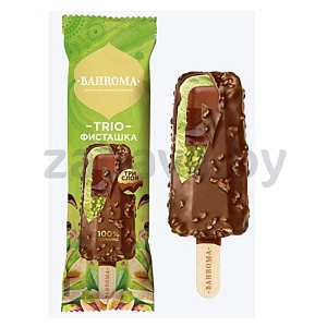 Мороженое Bahroma эскимо слив., «Трио» фисташка-шоколад, 65 г