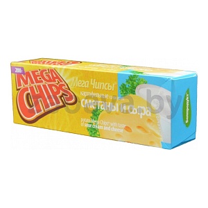 Чипсы картоф. Mega Chips, сметана и сыр, 200 г