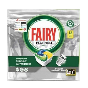 Капсулы для ПММ Fairy Platinum All In 1, 12 шт.