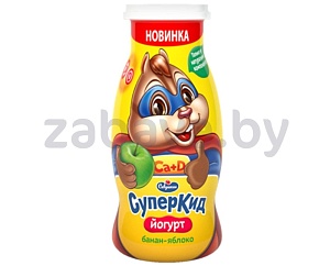 Йогурт детский «СуперКид», 2%, 90/120 г, в ассортименте