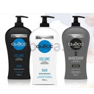 Шампунь/бальзам для волос «Сьёсс» Volume/Barbershop, 750 мл, в ассорт.