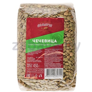 Чечевица «Мелькруп», зеленая, 450 г