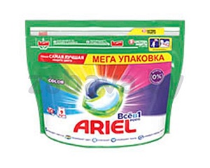 Гель для стирки в капсулах Ariel Color, 60 шт.