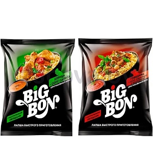Лапша Big Bon, говядина/курица, 75 г