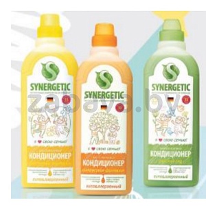 Кондиционер-ополаскиватель для белья, Synergetic, 1 л, в ассорт.