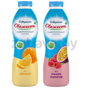 Напиток «Савушкин» «Свежесть», апельсин или малина-маракуйя, 850 г