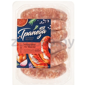 Кебабчики «Трапеза», колбаски мясные по-чешски, п/ф, 600 г