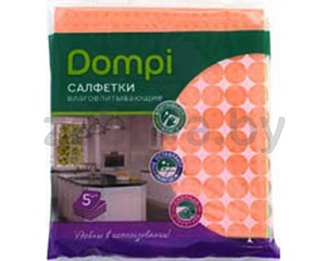 Салфетки Dompi, губчатые, 5 шт.