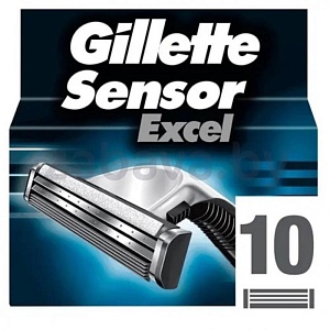 Сменные кассеты для бритья Gillette Sensor Excel, 10 шт.