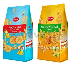 Печенье «Слодыч», «Ванильное люкс» или «Чайный люкс», 430 г