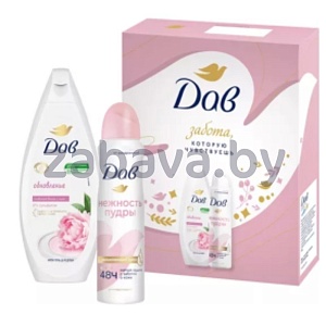 Набор подар. «Дав», дез.-антиперсп. + крем-гель д/душа, 150+250 мл