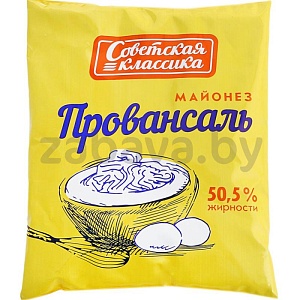 Майонез «Советская классика», провансаль, 50,5%, 400 мл