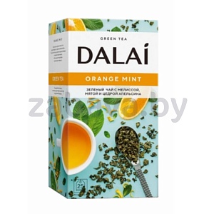 Чай Dalai зеленый Orange Mint, 25 пакетиков