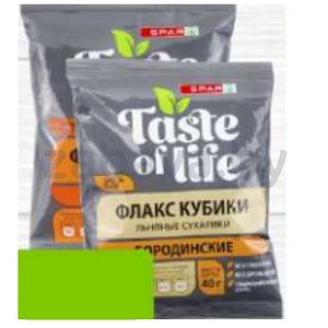 Крекеры льняные Spar Taste of Life, 40 г, в ассорт.