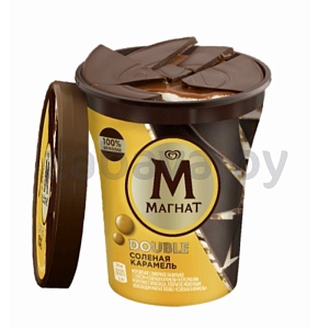 Мороженое «Магнат» Double, соленая карамель, 310 г