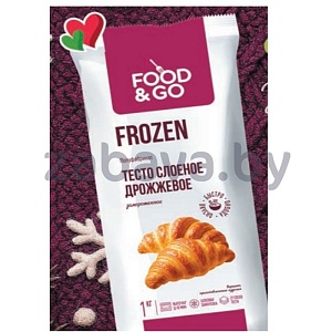 Тесто слоеное Food&Go, дрожж., 1 кг