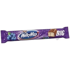 Батончик шоколадн. Milky Way, big, черника, 90 г