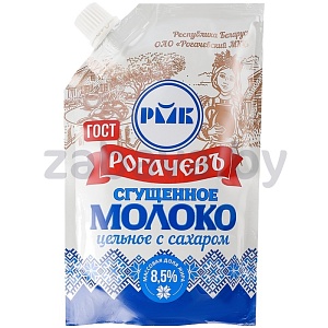 Молоко цельн. сгущенн. «Рогачевъ», с сах., 8,5%, 270 г