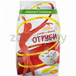 Отруби «Здоровое питание» пшеничные с клюквой и яблоком, 100 г