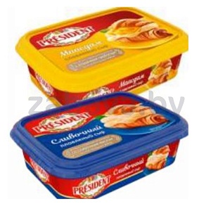 Сыр плавленый President, 45%, 200 г, в ассорт.
