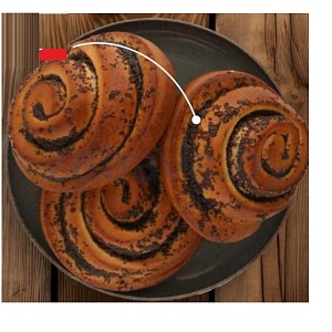 Булочка «Домашняя» с маком, 100 г