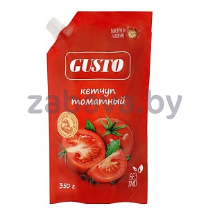 Кетчуп Gusto томатный, 350 г