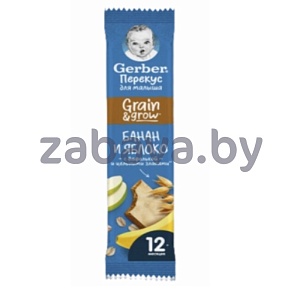 Батончик Gerber, яблоко-банан, 25 г