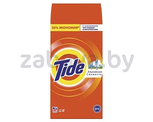 Порошок стиральный Tide «Альпийская свежесть», автомат, 12 кг