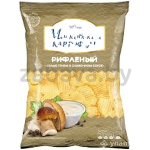Чипсы «Московский картофель», белые грибы в сливочном соусе, 120 г