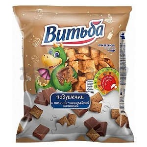 Подушечки «Витьба», с мол.-шок. начинкой, 250 г