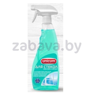 Средство для мытья стекол и зеркал Unicum, морской бриз, 500 мл