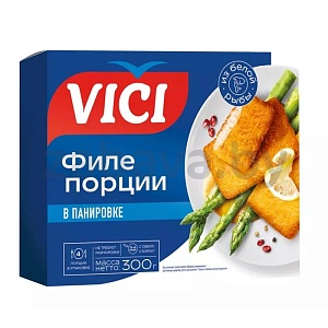 Рыбные порции Vici, из филе минтая в панир., 300 г