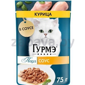 Корм для кошек «Гурмэ», 75 г, перс соус, в ассорт.