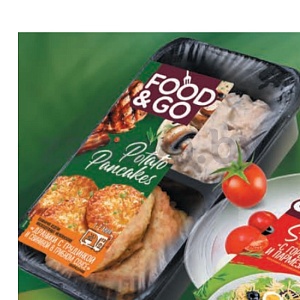 Драники Food&Go, с грудинкой и свининой в грибн. соусе, 300 г