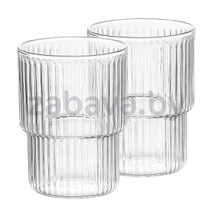 Набор стаканов Makkua Ribbed Glassware Rg370, 2 шт.