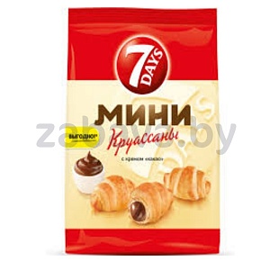 Мини-круассаны 7 Days с кремом какао, 123 г