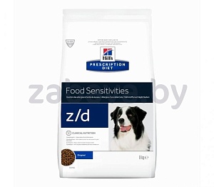 Hill’s PD z/d Корм-диета для собак для исключения неблагоприятной реакции на пищу, 8 кг