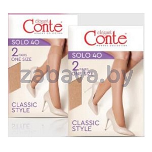 Получулки (гольфы) женские Conte Elegant Solo, 40 ден, р. 23/25