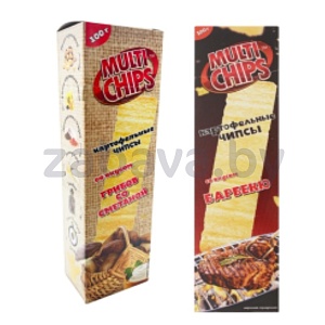 Чипсы картоф. Multichips, грибы-сметана или барбекю, 100 г