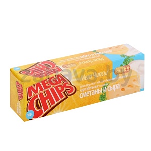 Чипсы картофельные Mega Chips, 100 г, в ассорт.